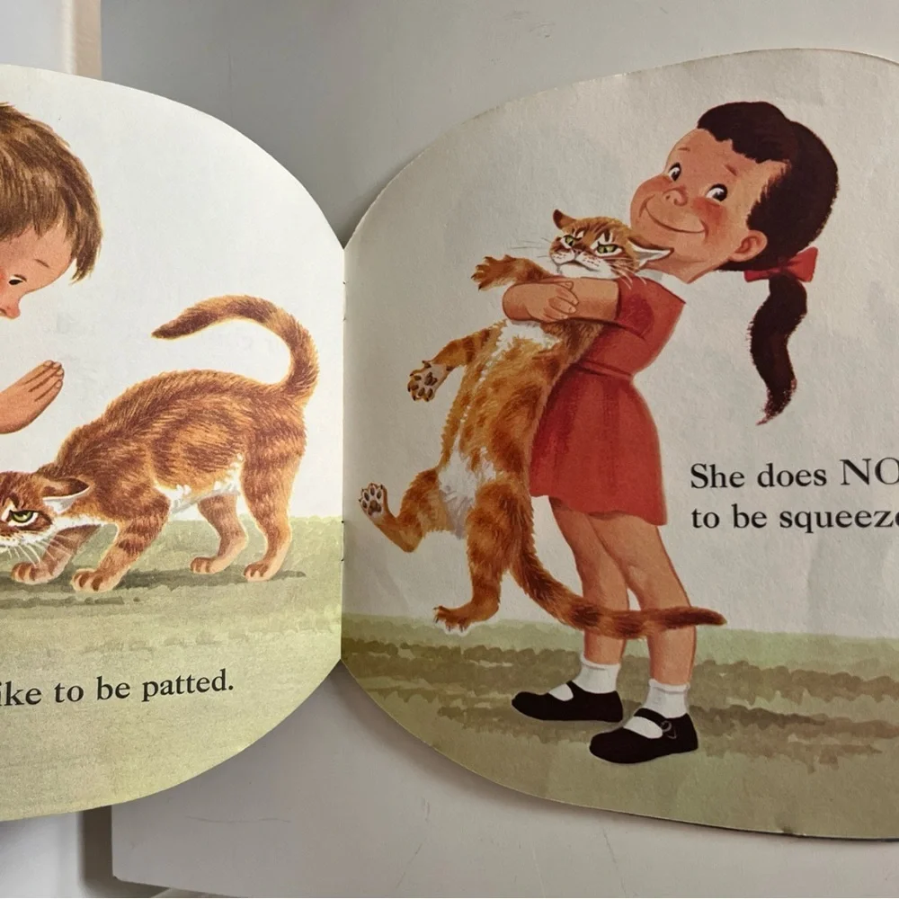 RARE The Cat Book 1964 Lux Promo - Vintage Golden Shape Book By Jan Pfloog - Picture 8 of 8